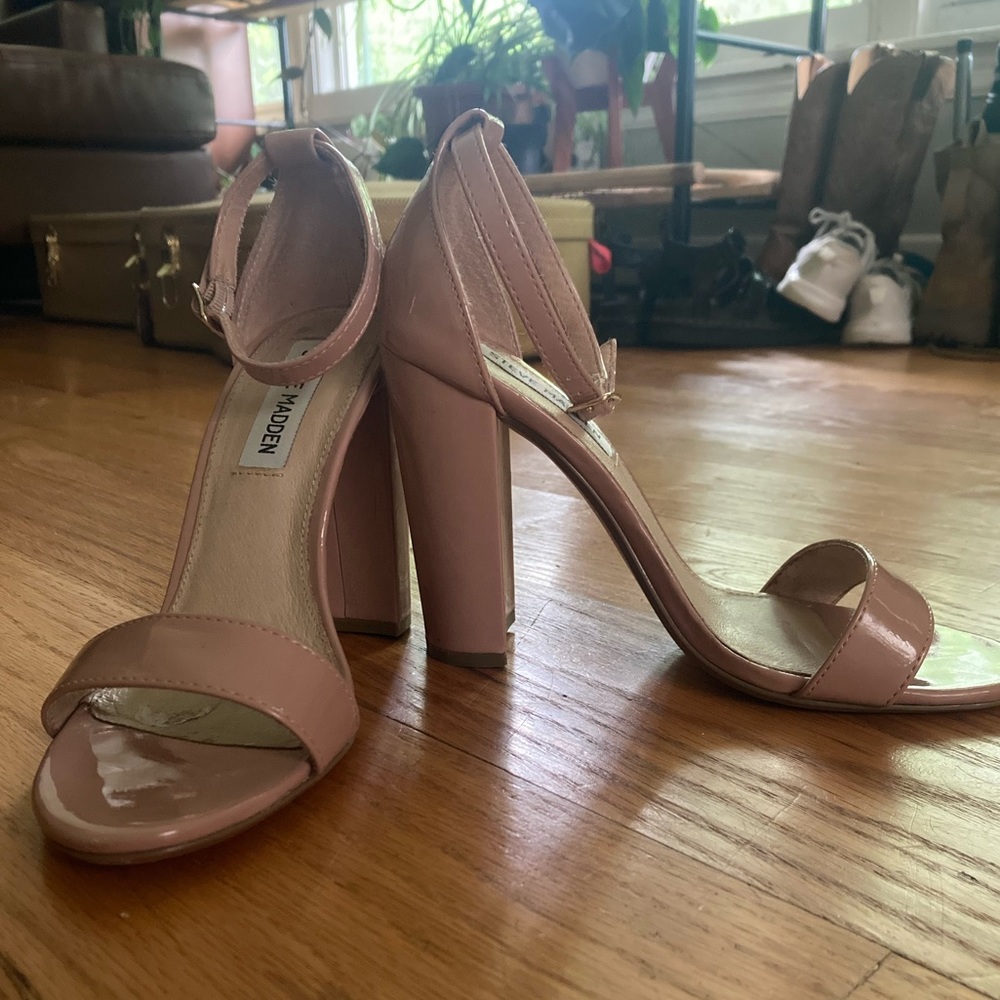Blush Leather Carrson Heel Steve Madden